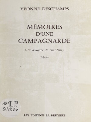 cover image of Mémoires d'une campagnarde